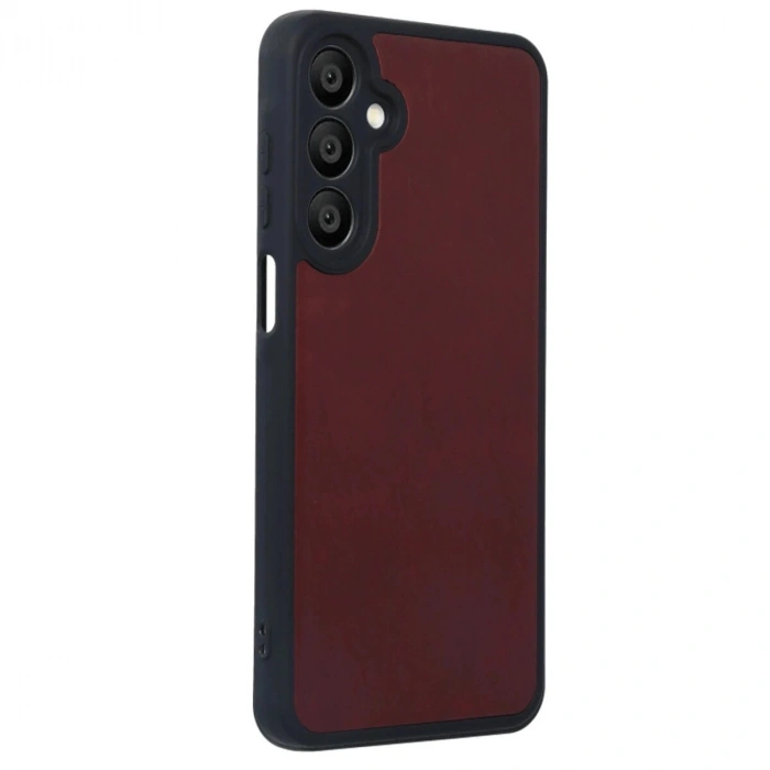 Galaxy A55 5g Kılıf Aras Deri Kapak - Bordo