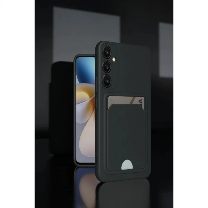 Galaxy A55 5g Kılıf Kelvin Kartvizitli  - Siyah