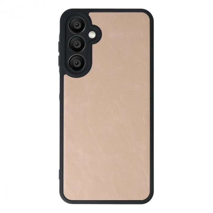 Galaxy A56 Kılıf Aras Deri Kapak - Pudra