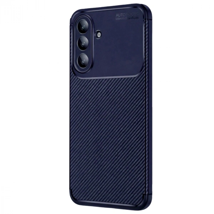 Galaxy A57 5g Auto Fus Karbon Kapak - Lacivert