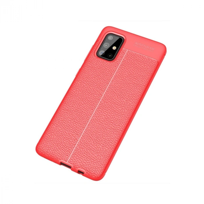Galaxy A71 Kılıf Auto Fus Kapak - Kırmızı