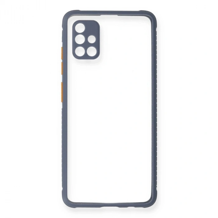 Galaxy A71 Kılıf Miami Şeffaf  - Gri