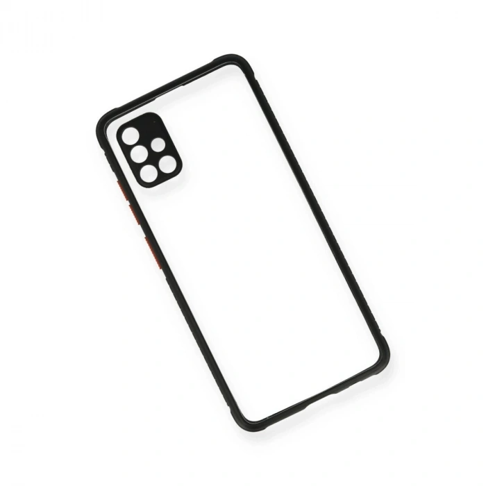 Galaxy A71 Kılıf Miami Şeffaf  - Siyah