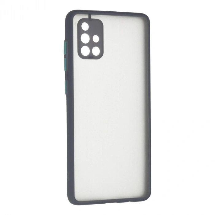 Galaxy A71 Kılıf Montreal  Kapak - Gri