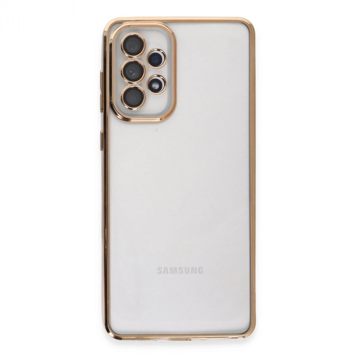 Galaxy A73 5g Kılıf  Lensli  - Gold
