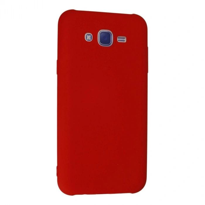 Galaxy J7 Kılıf Nano İçi Kadife  - Kırmızı