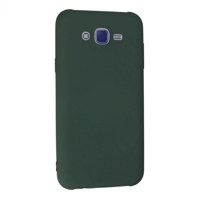 Galaxy J7 Kılıf Nano İçi Kadife  - Koyu Yeşil