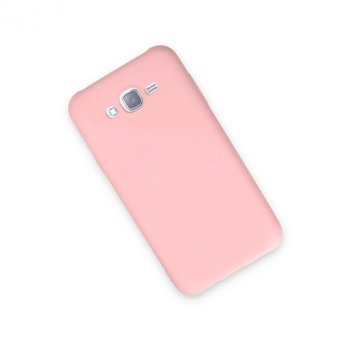 Galaxy J7 Kılıf Nano İçi Kadife  - Pudra