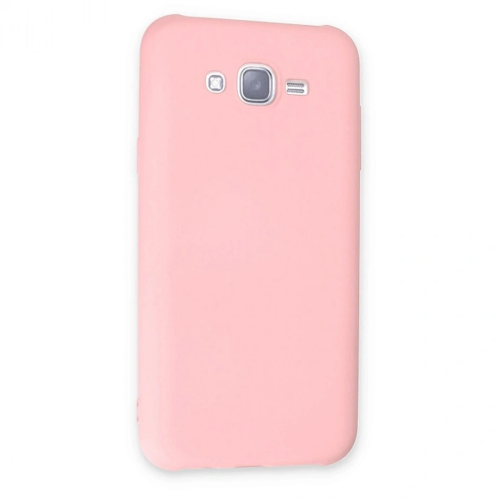Galaxy J7 Kılıf Nano İçi Kadife  - Pudra