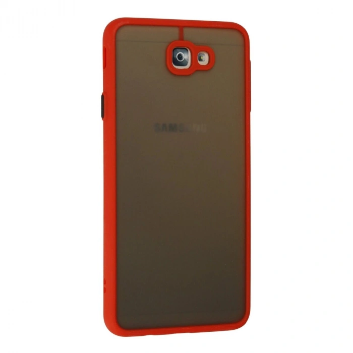 Galaxy J7 Prime Kılıf Montreal  Kapak - Kırmızı