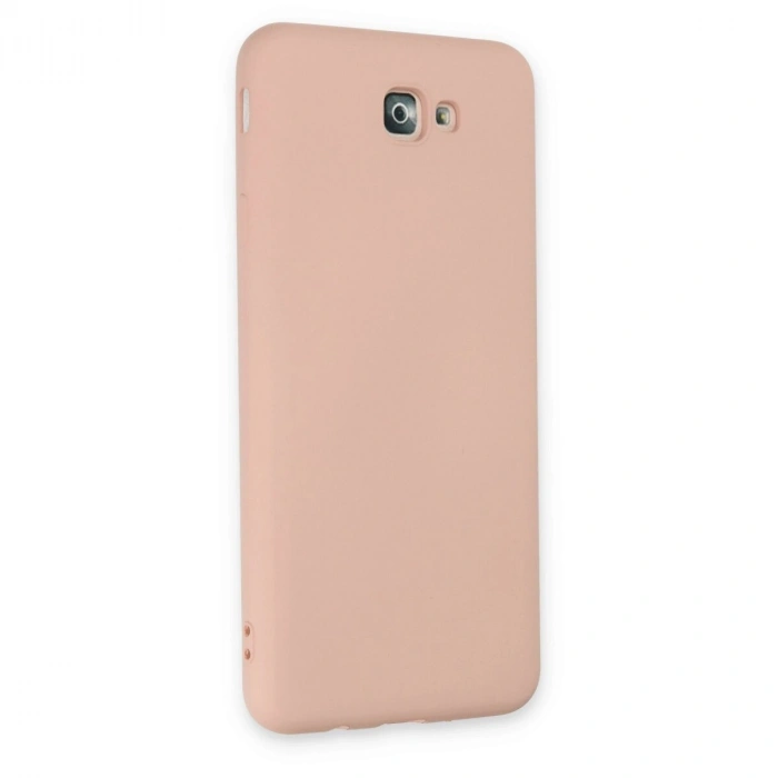 Galaxy J7 Prime Kılıf Nano İçi Kadife  - Pudra