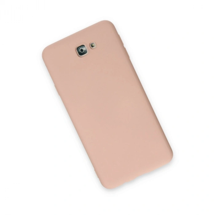 Galaxy J7 Prime Kılıf Nano İçi Kadife  - Pudra