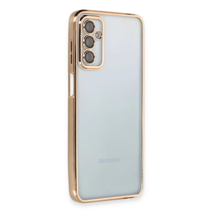 Galaxy M23 Kılıf  Lensli  - Gold