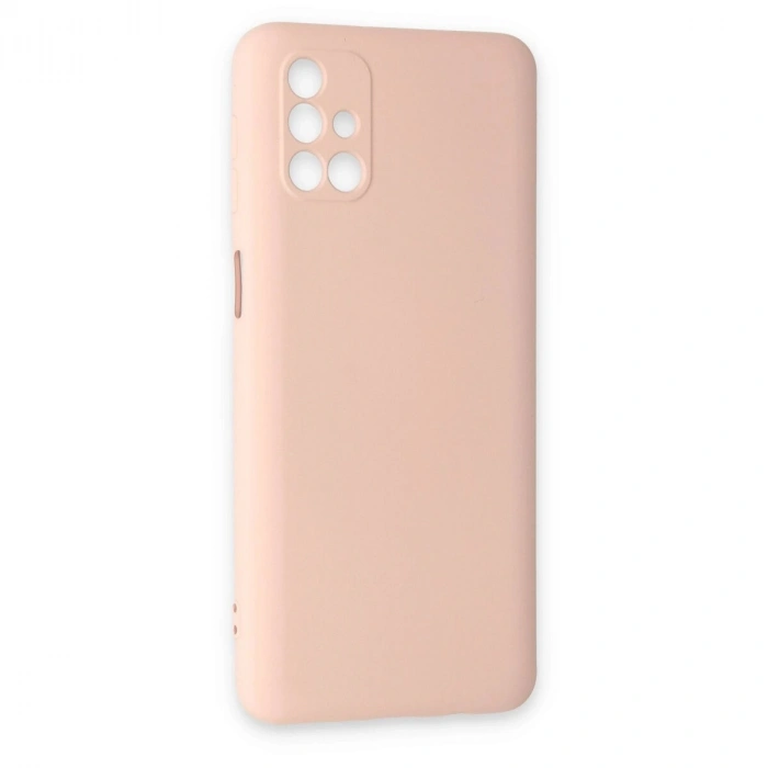 Galaxy M31s Kılıf Nano İçi Kadife  - Pudra