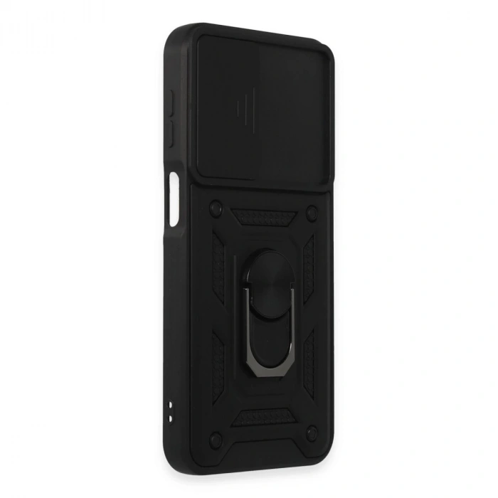 Galaxy M34 5g Kılıf Pars Lens Yüzüklü  - Siyah