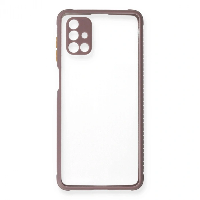 Galaxy M51 Kılıf Miami Şeffaf  - Açık Mor