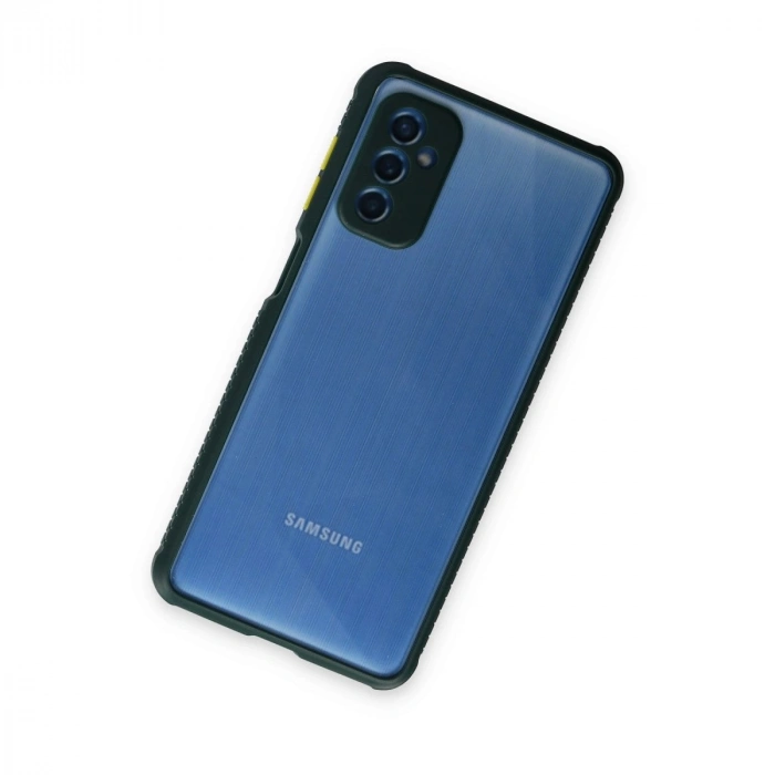 Galaxy M52 5g Kılıf Miami Şeffaf  - Koyu Yeşil