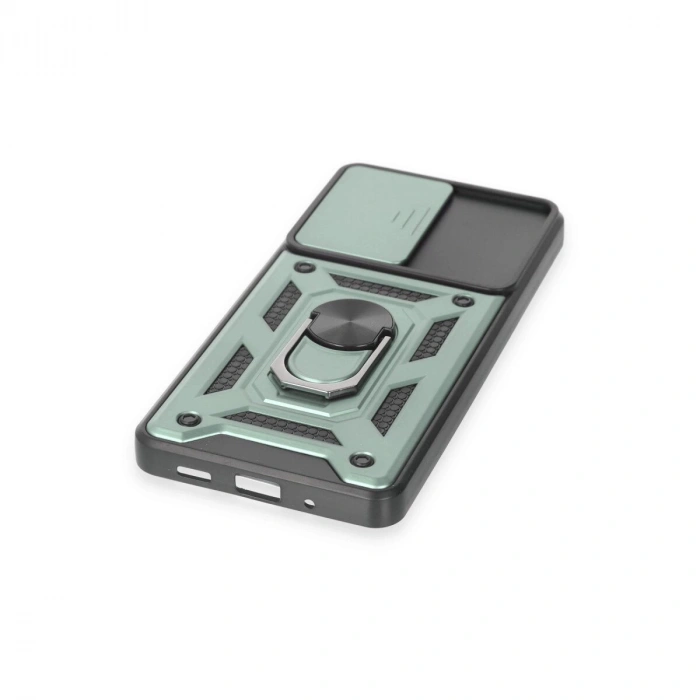 Galaxy S20 Fe Kılıf Pars Lens Yüzüklü  - Yeşil