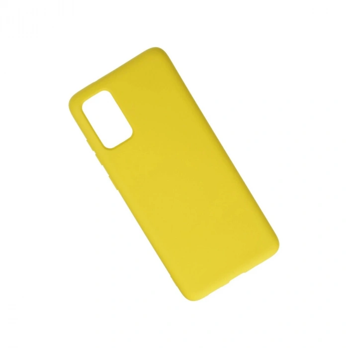 Galaxy S20 Plus Kılıf Nano İçi Kadife  - Sarı
