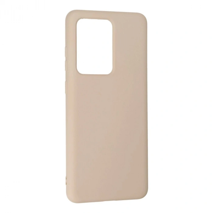 Galaxy S20 Ultra Kılıf Nano İçi Kadife  - Pudra
