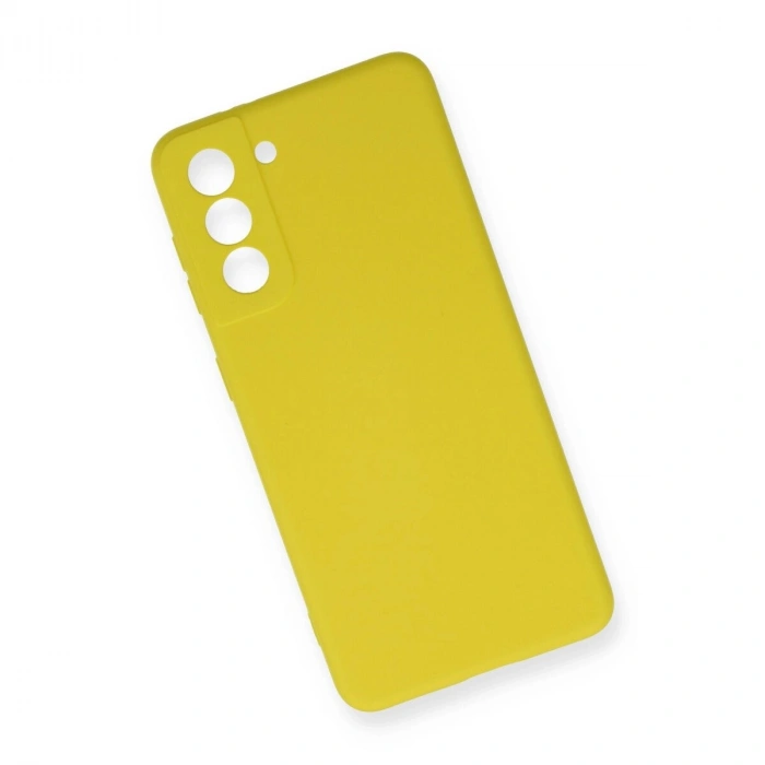 Galaxy S21 Fe Kılıf Nano İçi Kadife  - Sarı