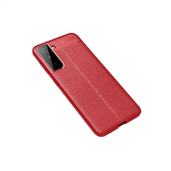 Galaxy S21 Kılıf Auto Fus Kapak - Kırmızı