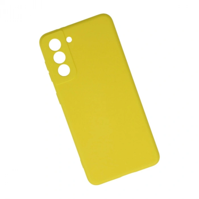 Galaxy S21 Kılıf Nano İçi Kadife  - Sarı