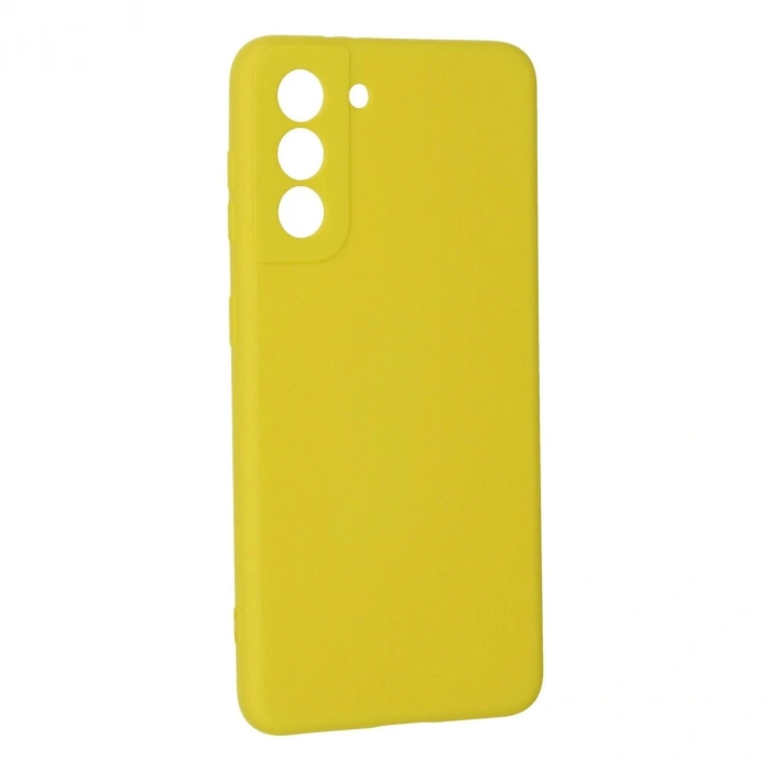 Galaxy S21 Kılıf Nano İçi Kadife  - Sarı