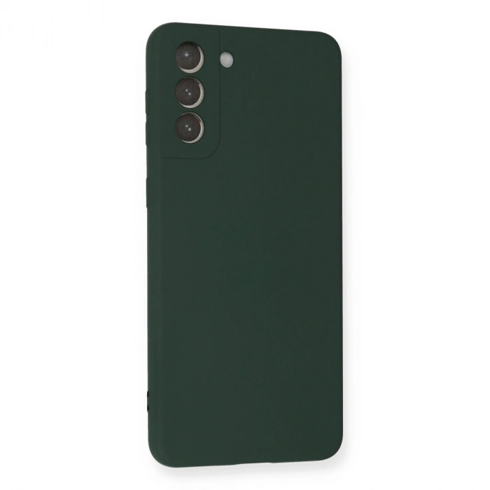 Galaxy S21 Plus Kılıf Nano İçi Kadife  - Koyu Yeşil