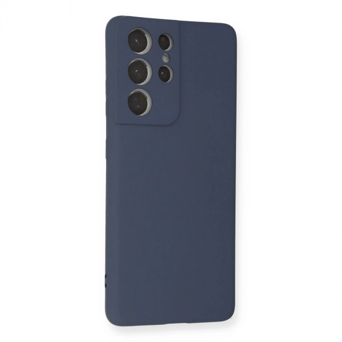 Galaxy S21 Ultra Kılıf Nano İçi Kadife  - Gri