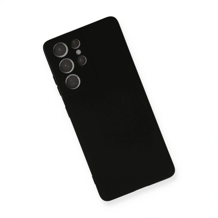 Galaxy S21 Ultra Kılıf Nano İçi Kadife  - Siyah