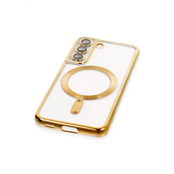 Galaxy S22 Kılıf Kross Magneticsafe Kapak - Gold