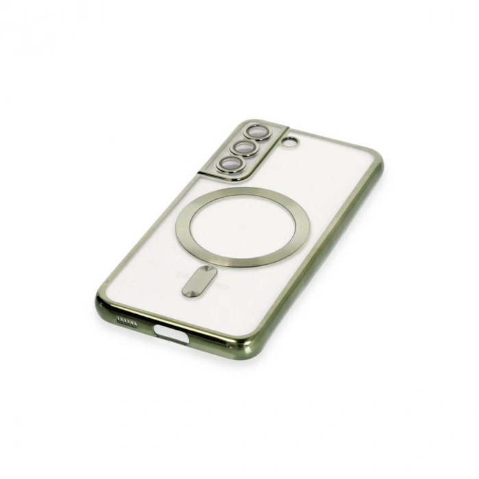 Galaxy S22 Kılıf Kross Magneticsafe Kapak - Koyu Yeşil