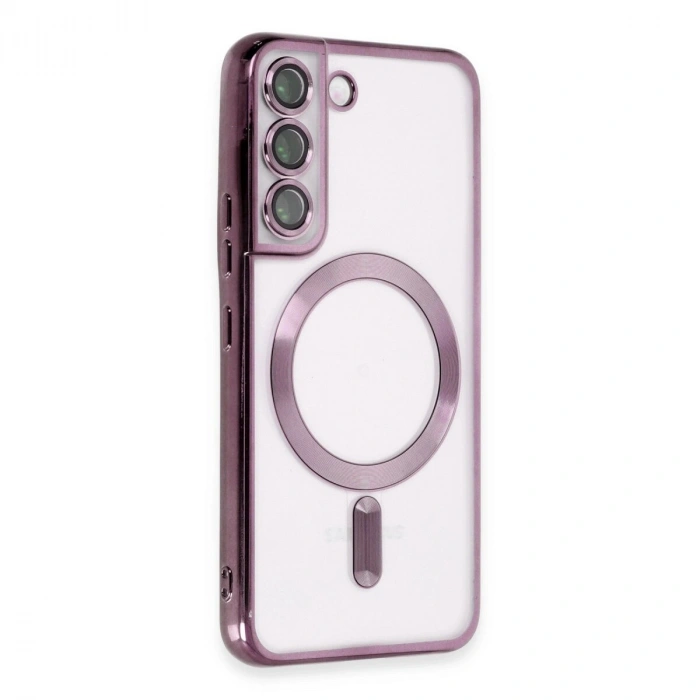 Galaxy S22 Kılıf Kross Magneticsafe Kapak - Mor