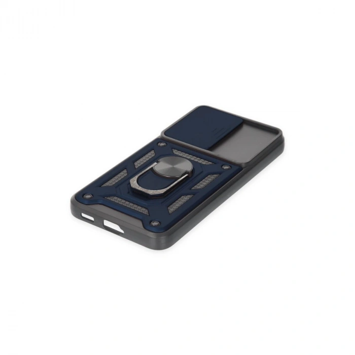 Galaxy S22 Kılıf Pars Lens Yüzüklü  - Lacivert