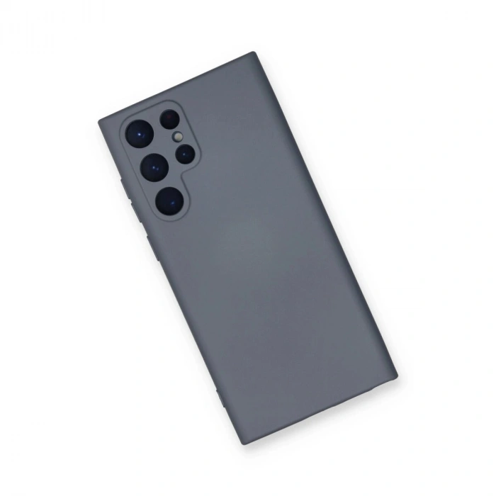 Galaxy S22 Ultra Kılıf Nano İçi Kadife  - Gri
