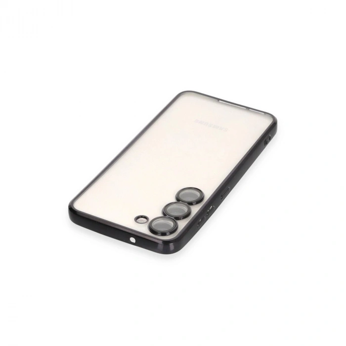 Galaxy S23 Kılıf  Lensli  - Siyah