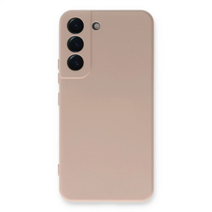 Galaxy S23 Plus Kılıf Nano İçi Kadife  - Pudra