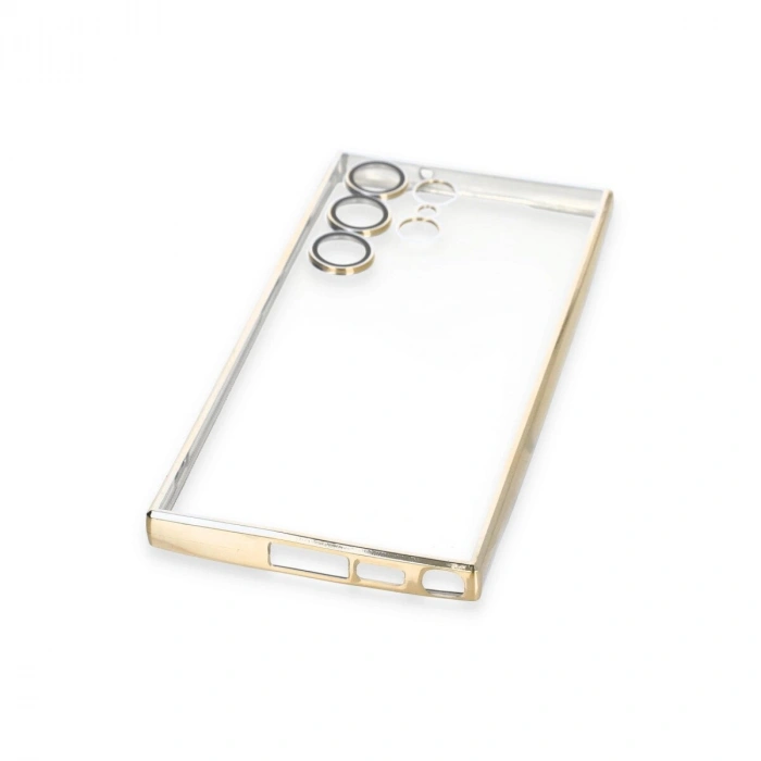 Galaxy S23 Ultra Kılıf  Lensli  - Gold