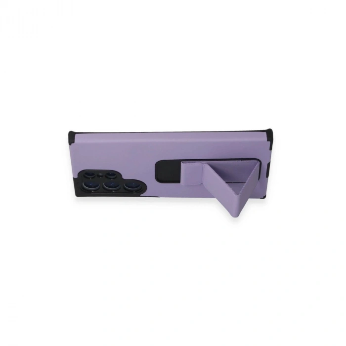 Galaxy S23 Ultra Kılıf Mega Standlı  - Lila