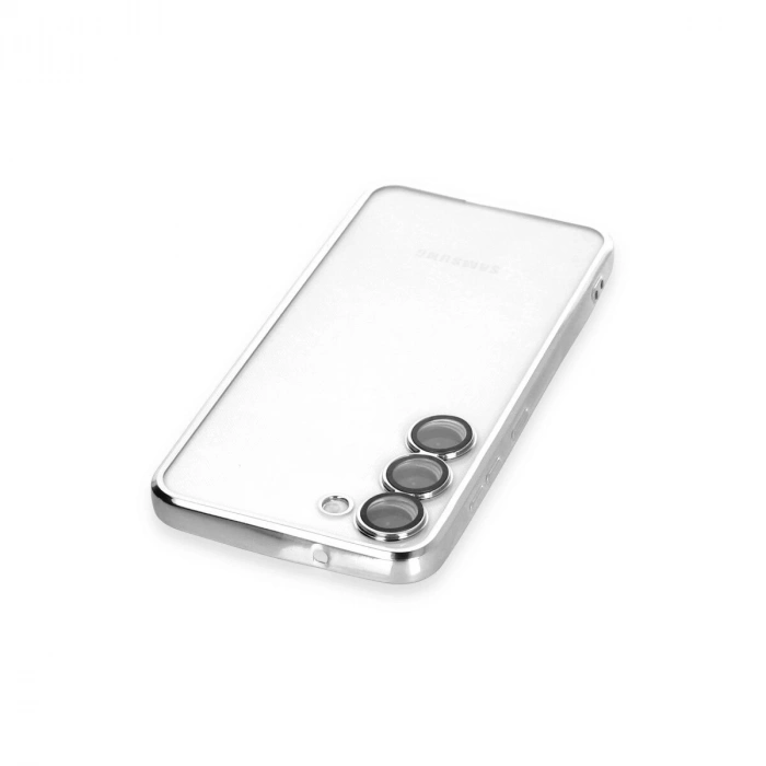 Galaxy S24 Kılıf  Lensli  - Gümüş
