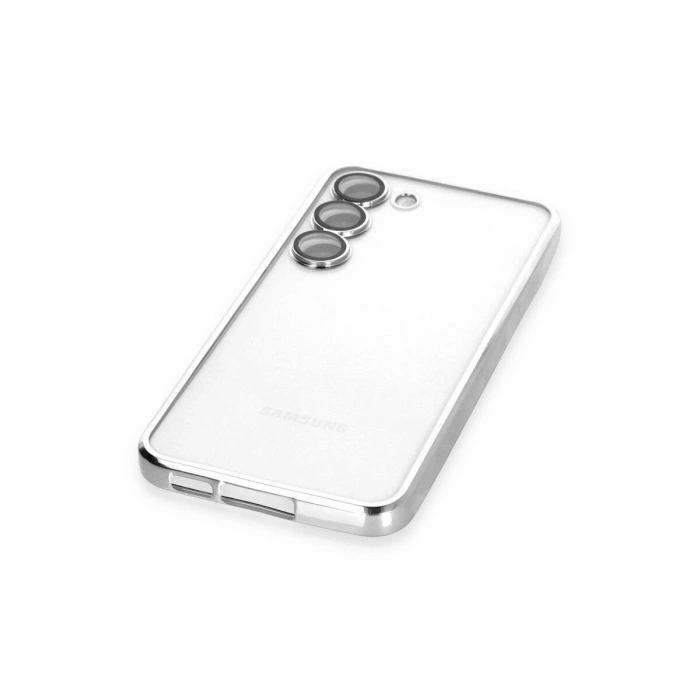 Galaxy S24 Kılıf  Lensli  - Gümüş