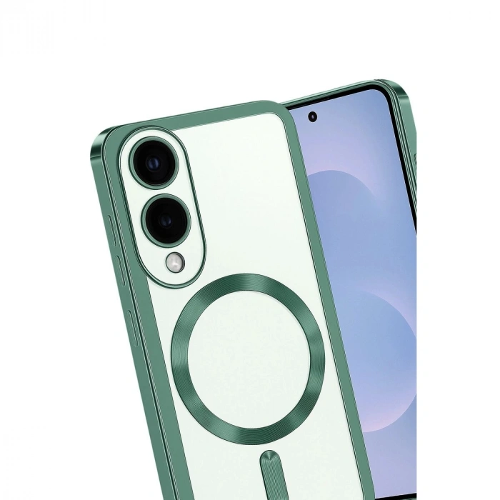 Galaxy S25 Edge Kross Magneticsafe Kapak - Koyu Yeşil
