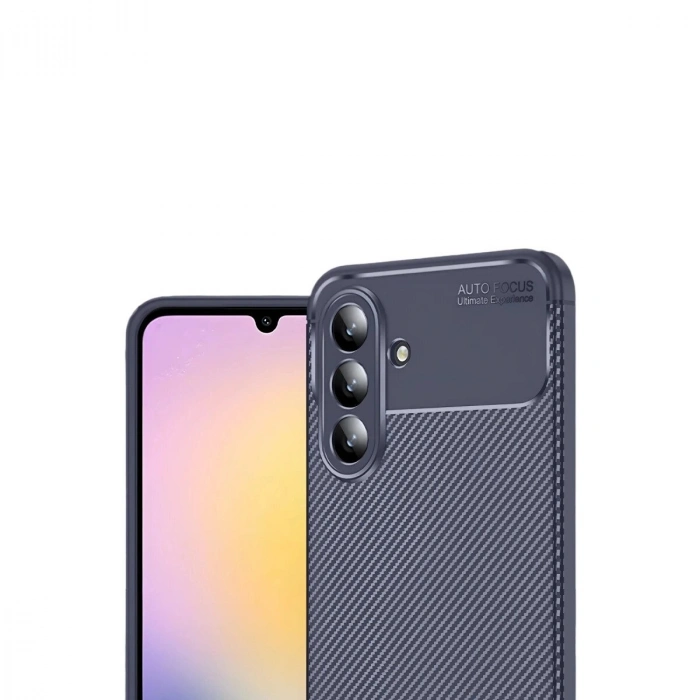 Galaxy S25 Fe Auto Fus Karbon Kapak - Lacivert