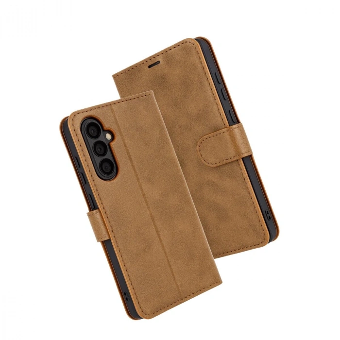 Galaxy S25 Fe Trend S Plus Kapaklı Kılıf - Taba