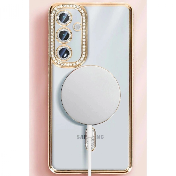 Galaxy S25 Kılıf Joke Simli Magneticsafe Kılıf - Mi