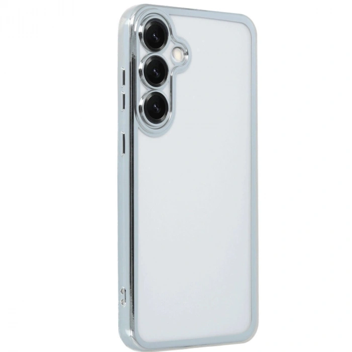 Galaxy S25 Kılıf  Lensli  - Gümüş