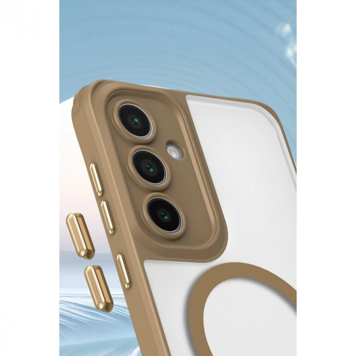 Galaxy S25 Plus Kılıf Enka Magsafe  Kılıf - Desert