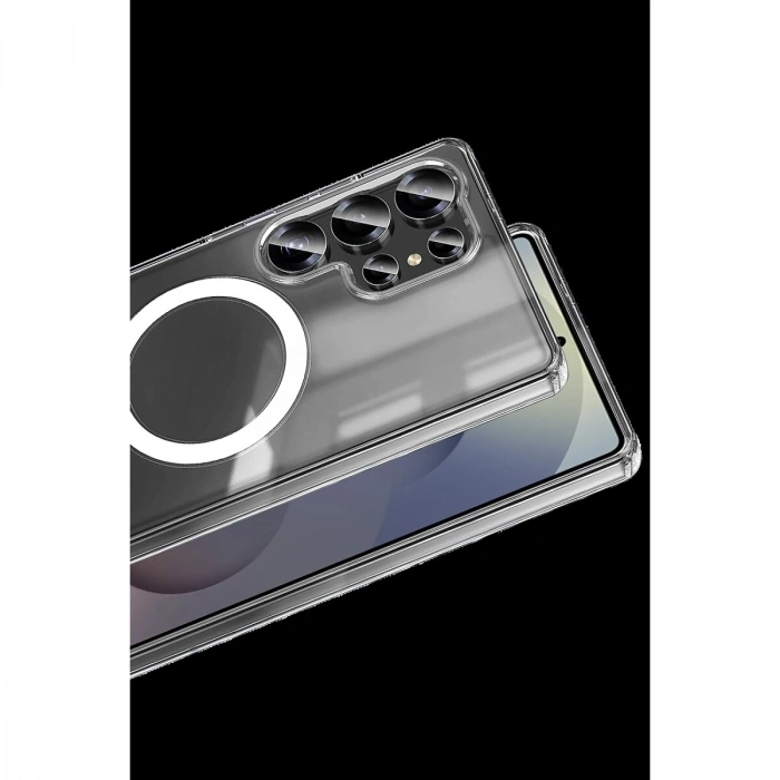Galaxy S25 Ultra Kılıf Magneticsafe Şeffaf  - Şeffaf