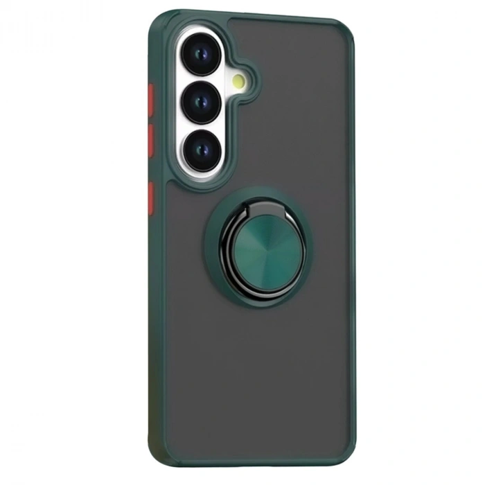 Galaxy S26 Plus Montreal Yüzüklü  Kapak - Yeşil